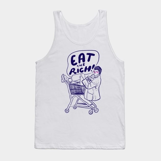 Eat the Rich! Tank Top by Liberal Jane Illustration